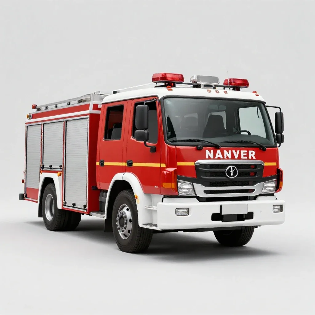 Fire engine isolated on a white background