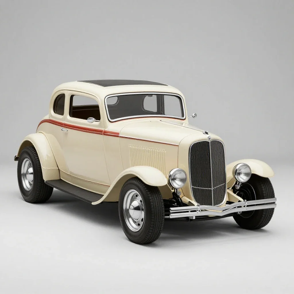 Hot rod isolated on a white background