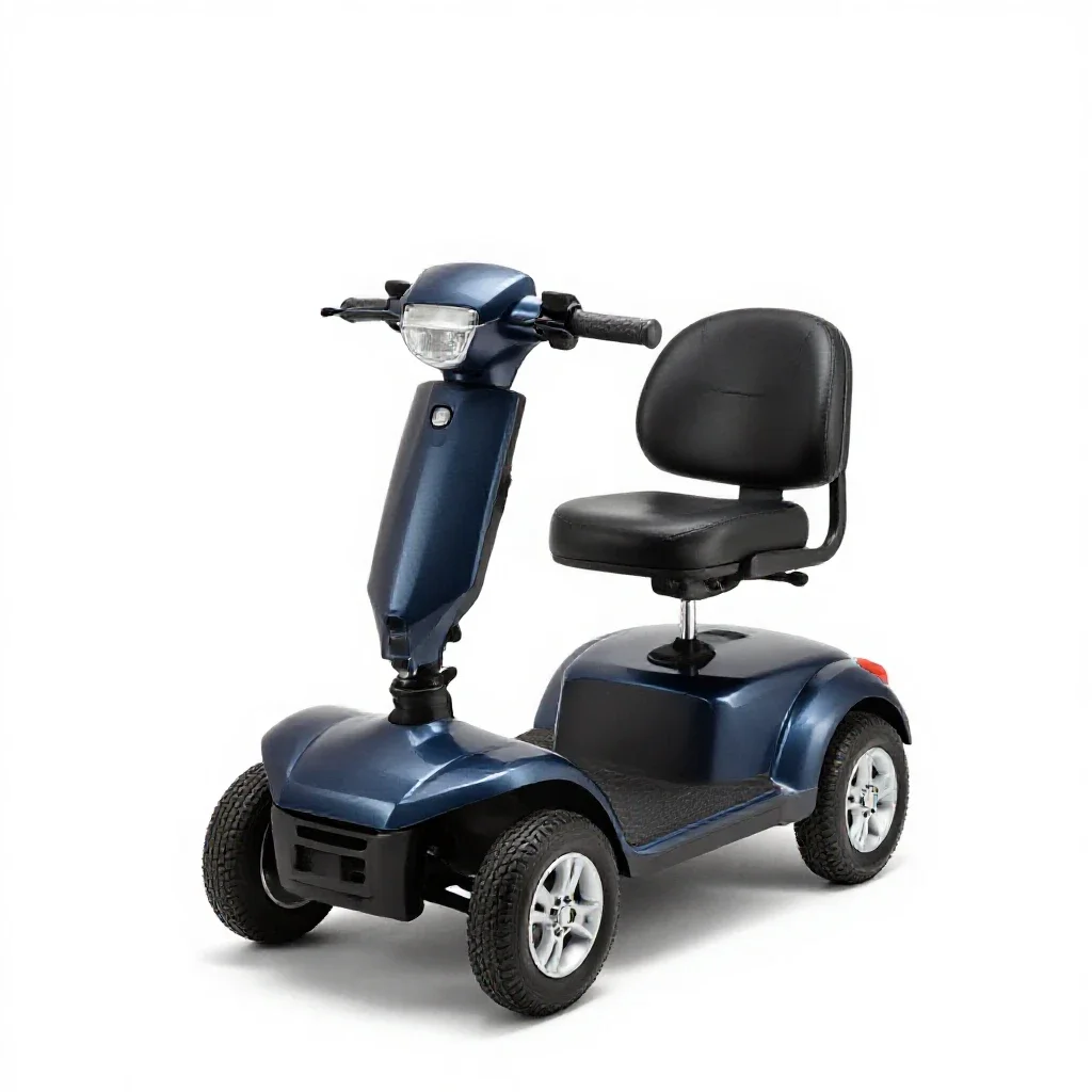 Mobility scooter isolated on a white background