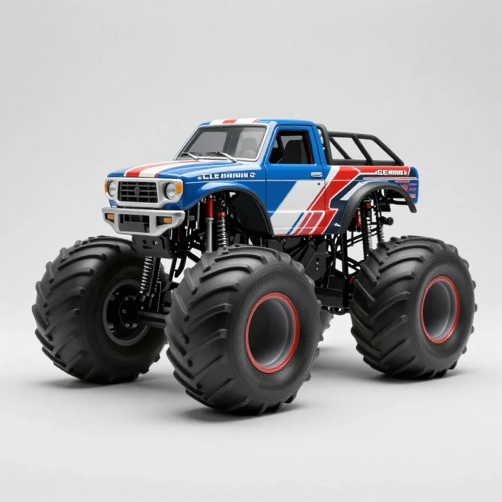 Monster truck isolated on a white background