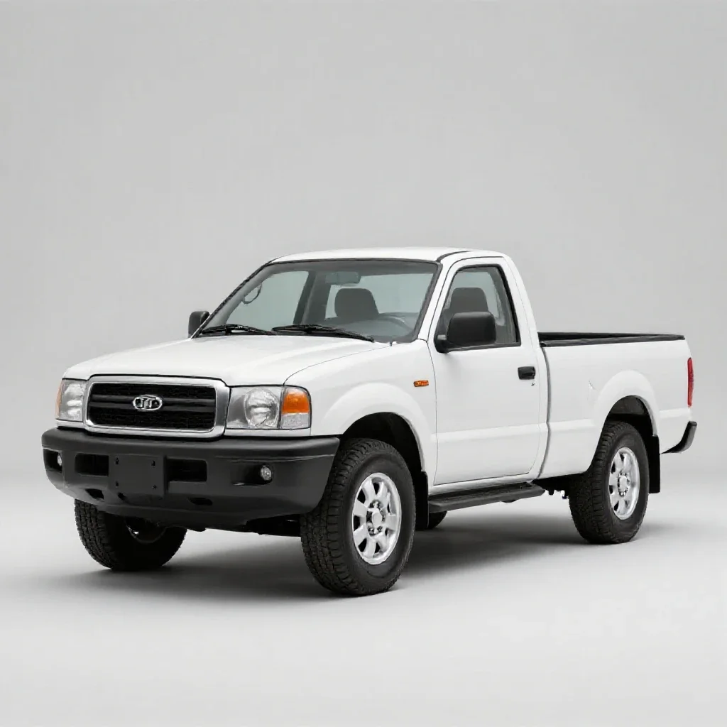 Pickup truck isolated on a white background