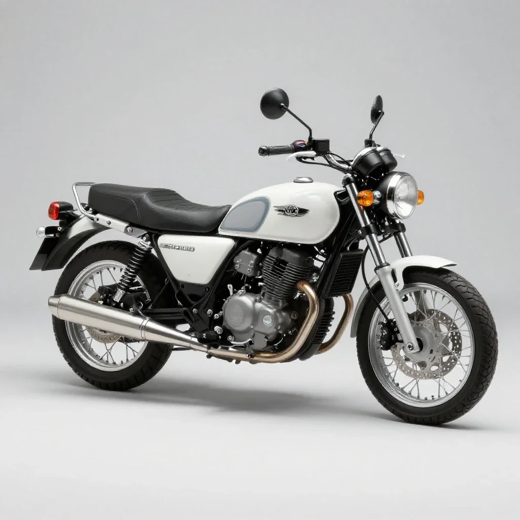 Sidecar motorcycle isolated on a white background