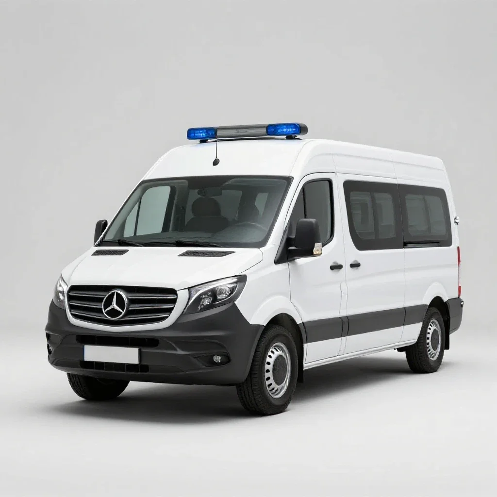 Ambulance isolated on a white background