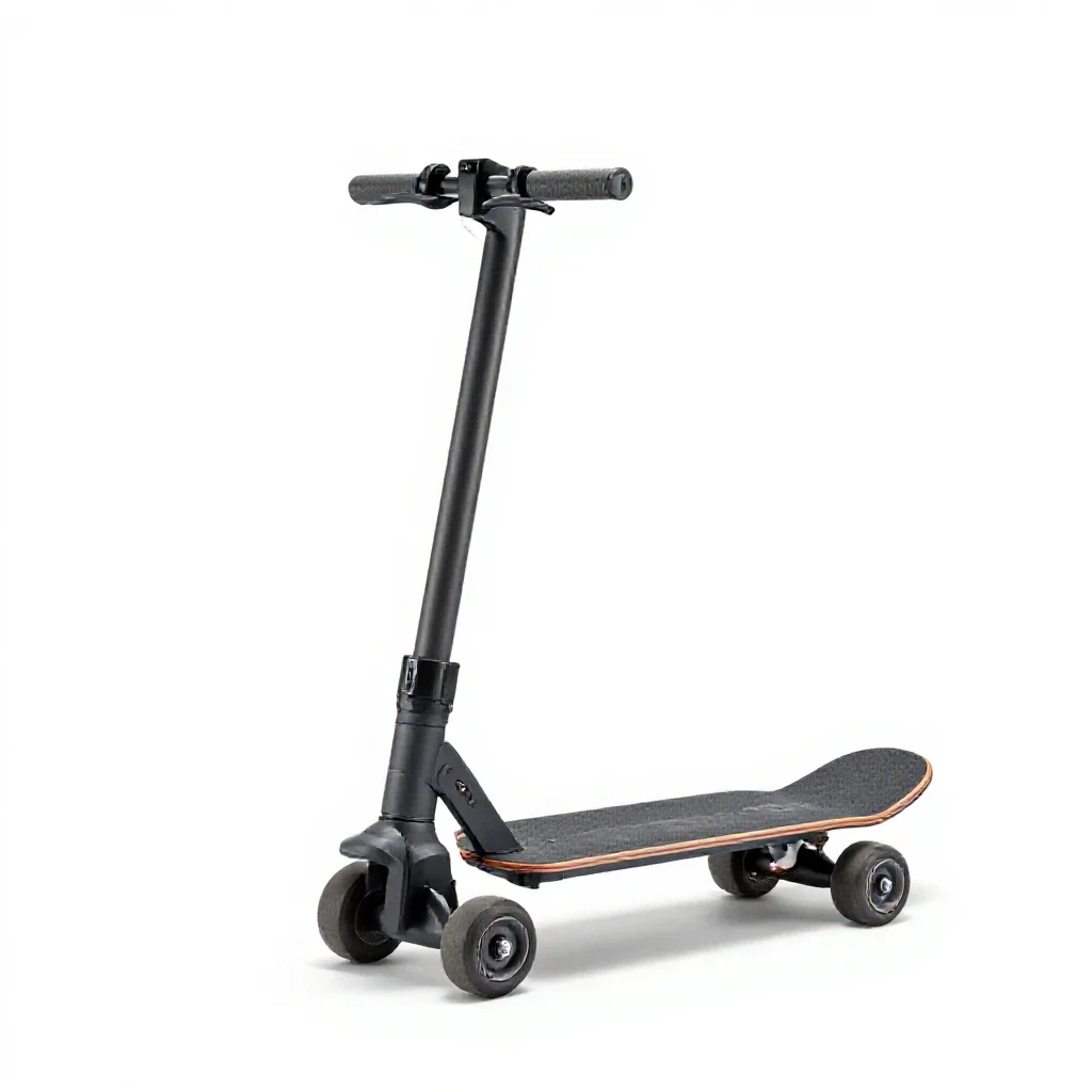 Electric skateboard isolated on a white background