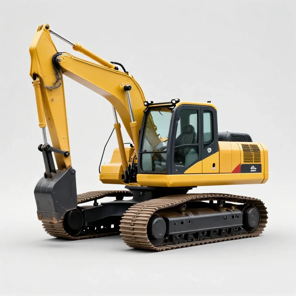 Excavator isolated on a white background
