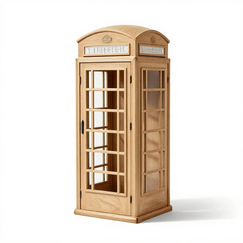Phone box isolated on a white background