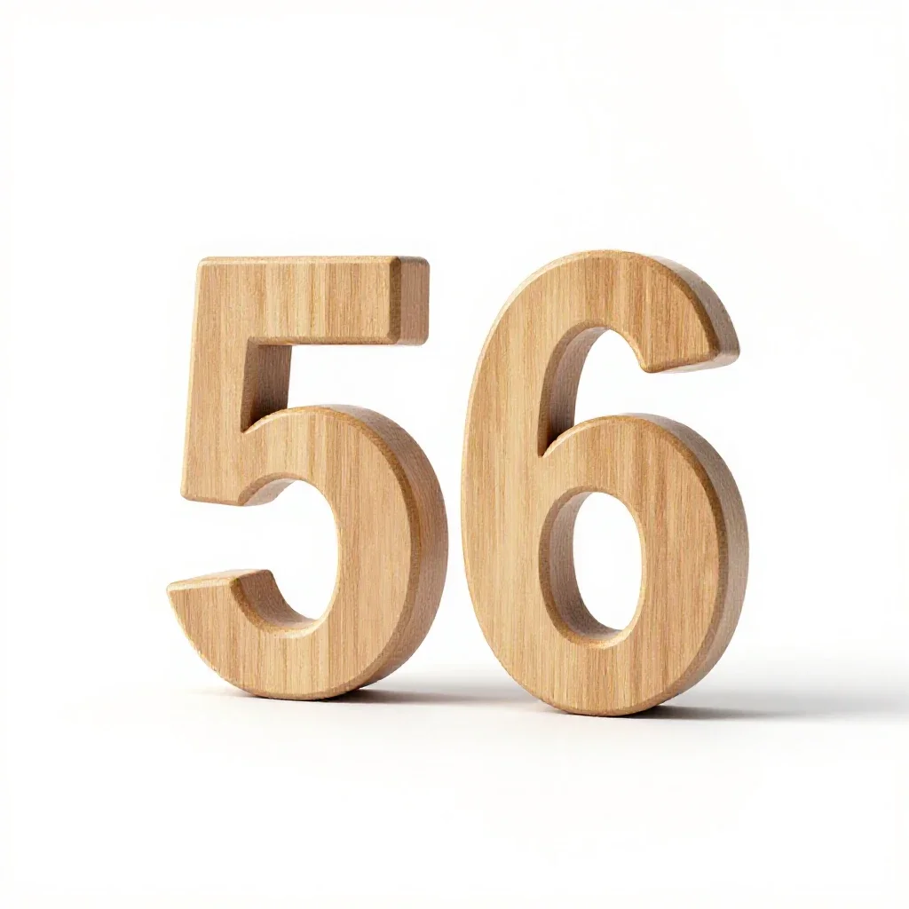 Set of house numbers isolated on a white background