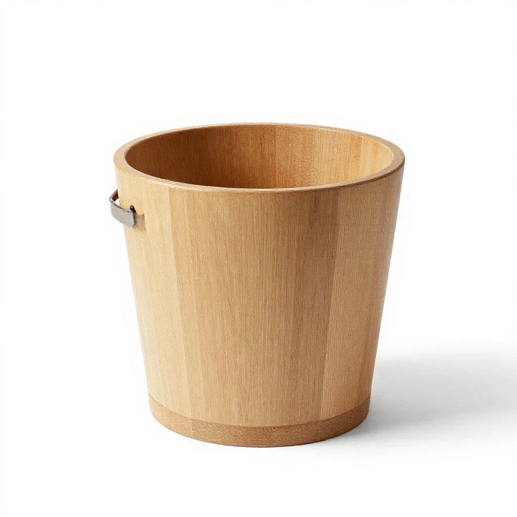 Well with a bucket isolated on a white background