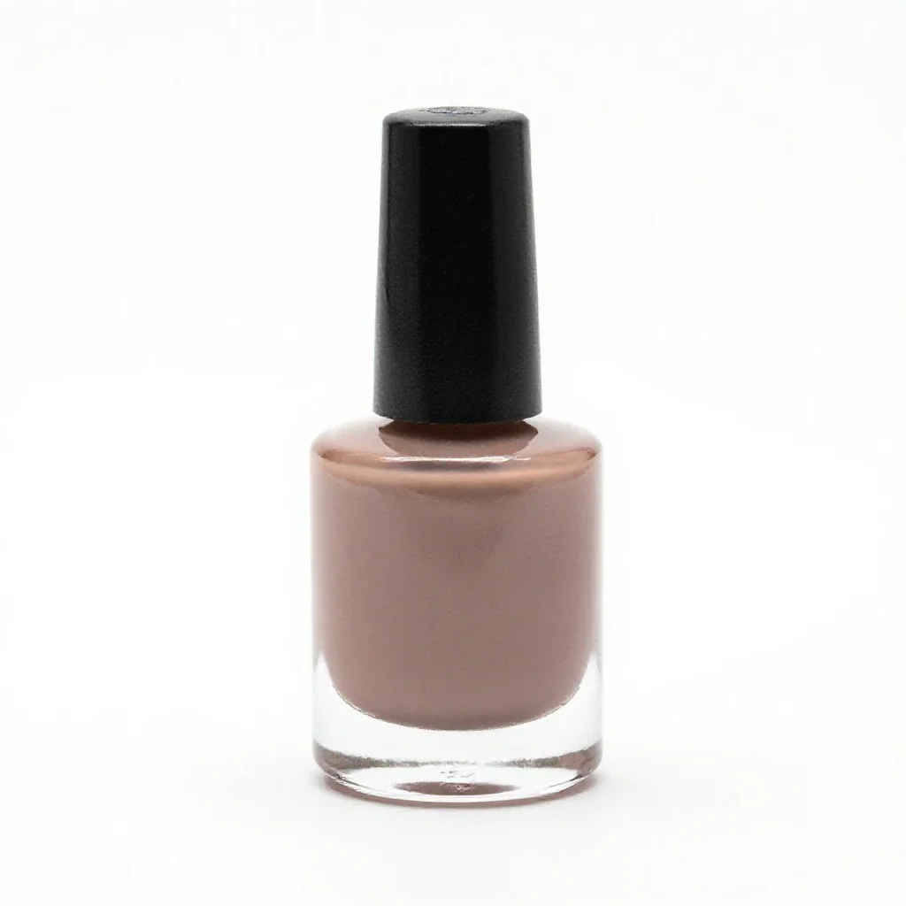 Bottle of nail polish isolated on a white background