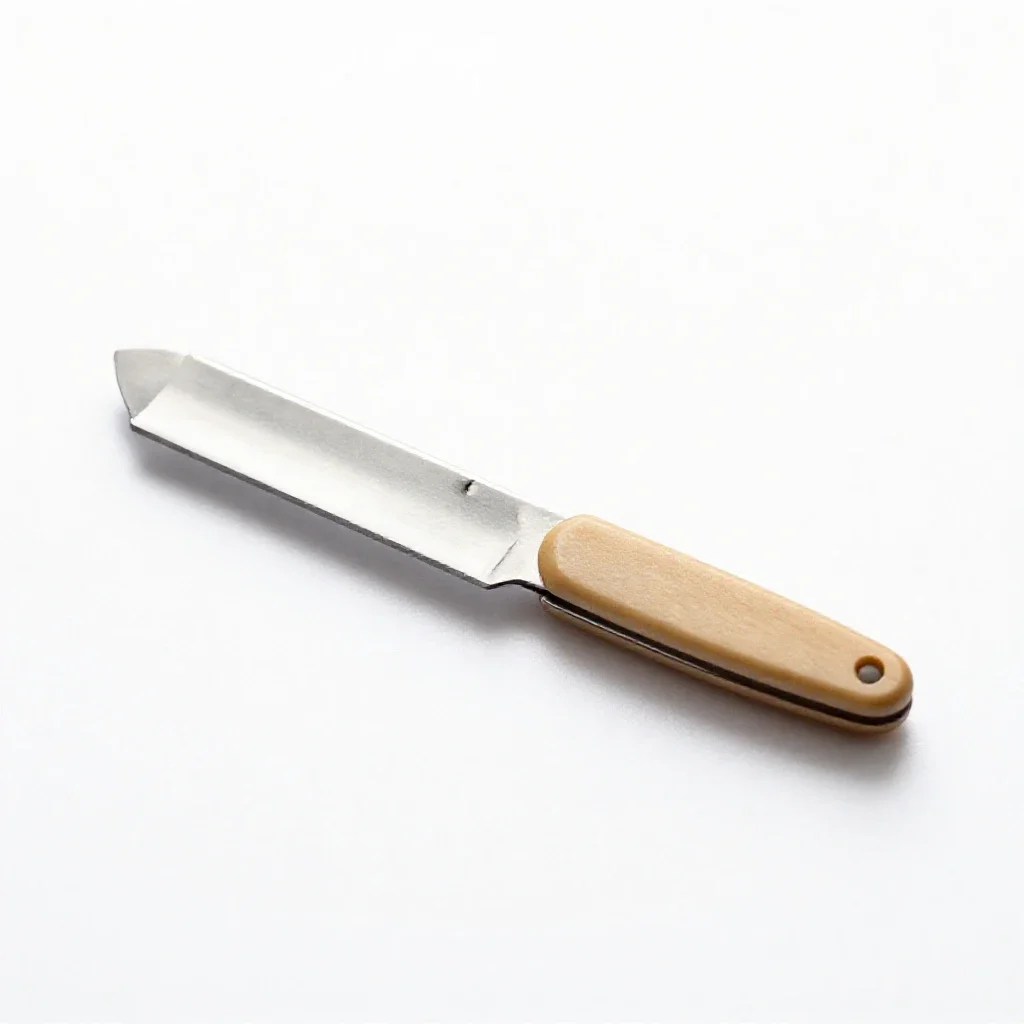 Straight razor open isolated on a white background