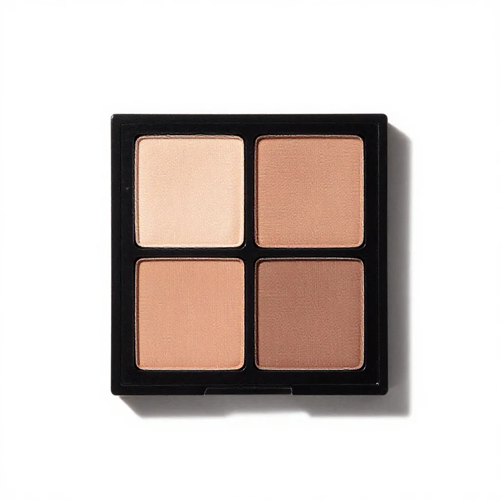 Eyeshadow palette isolated on a white background