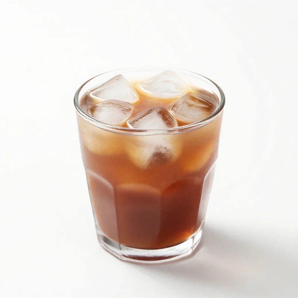 Horchata over ice isolated on a white background