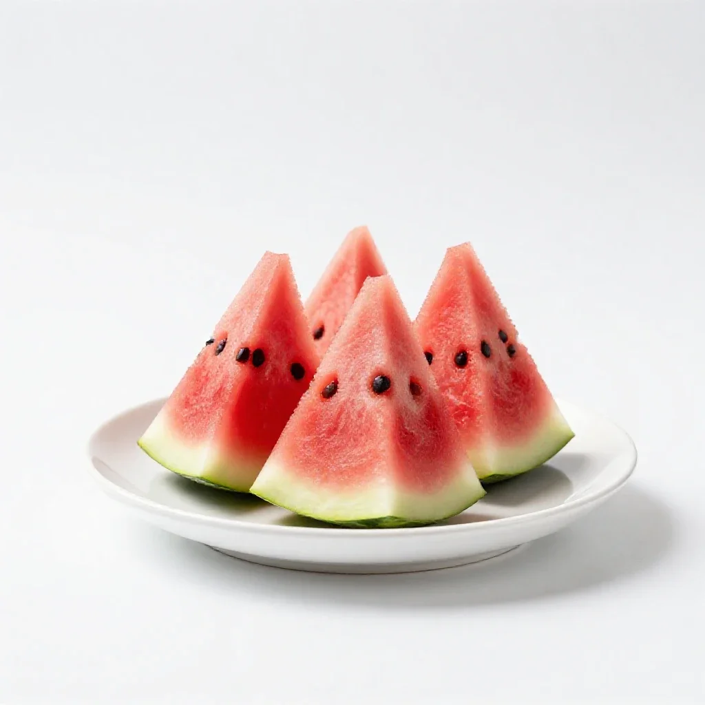 Watermelon agua fresca isolated on a white background