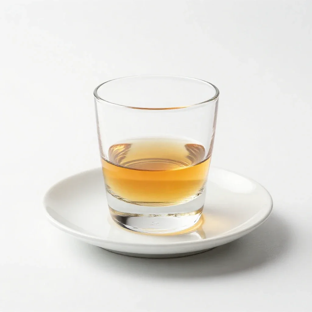 Whisky neat in a tumbler isolated on a white background
