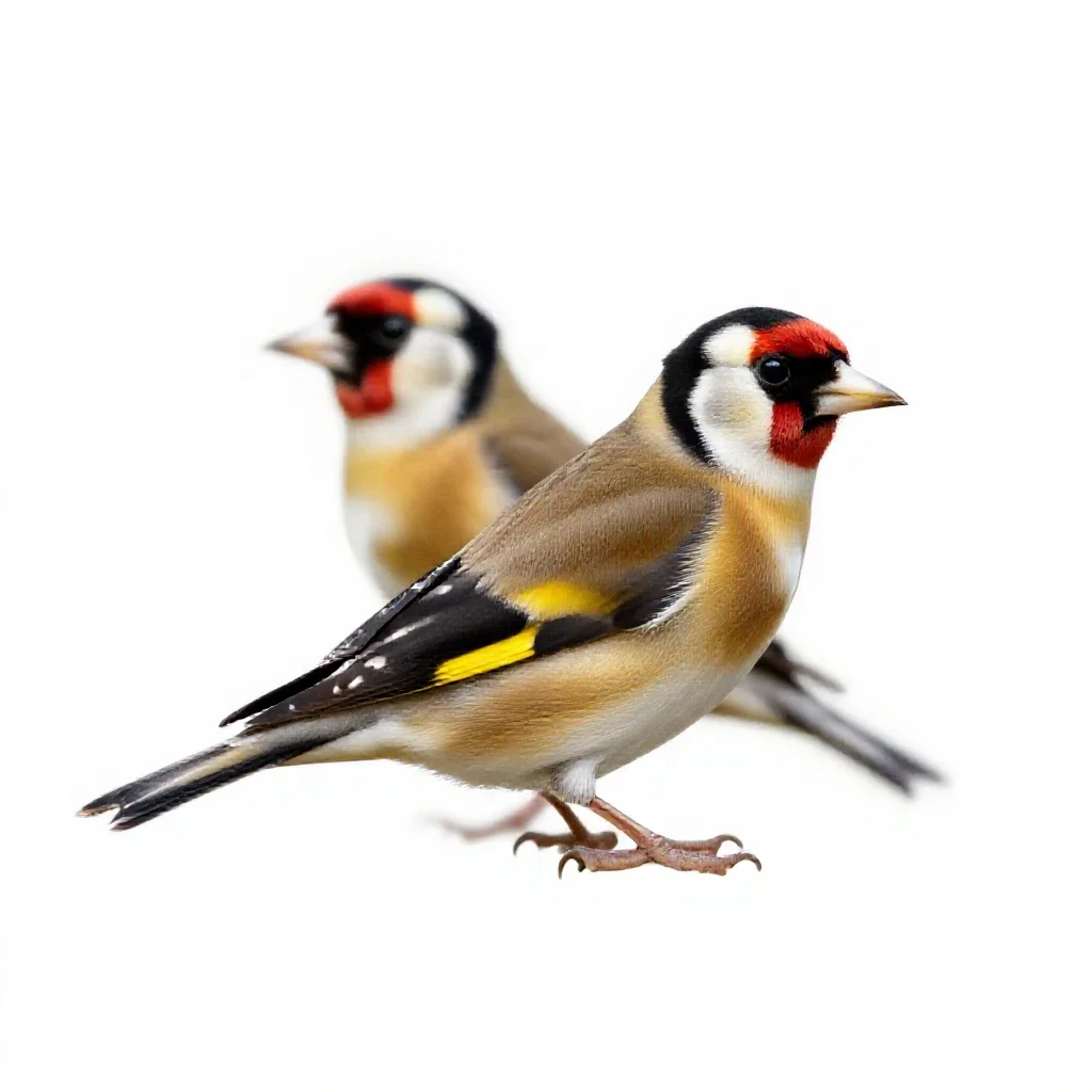 Goldfinch isolated on a white background