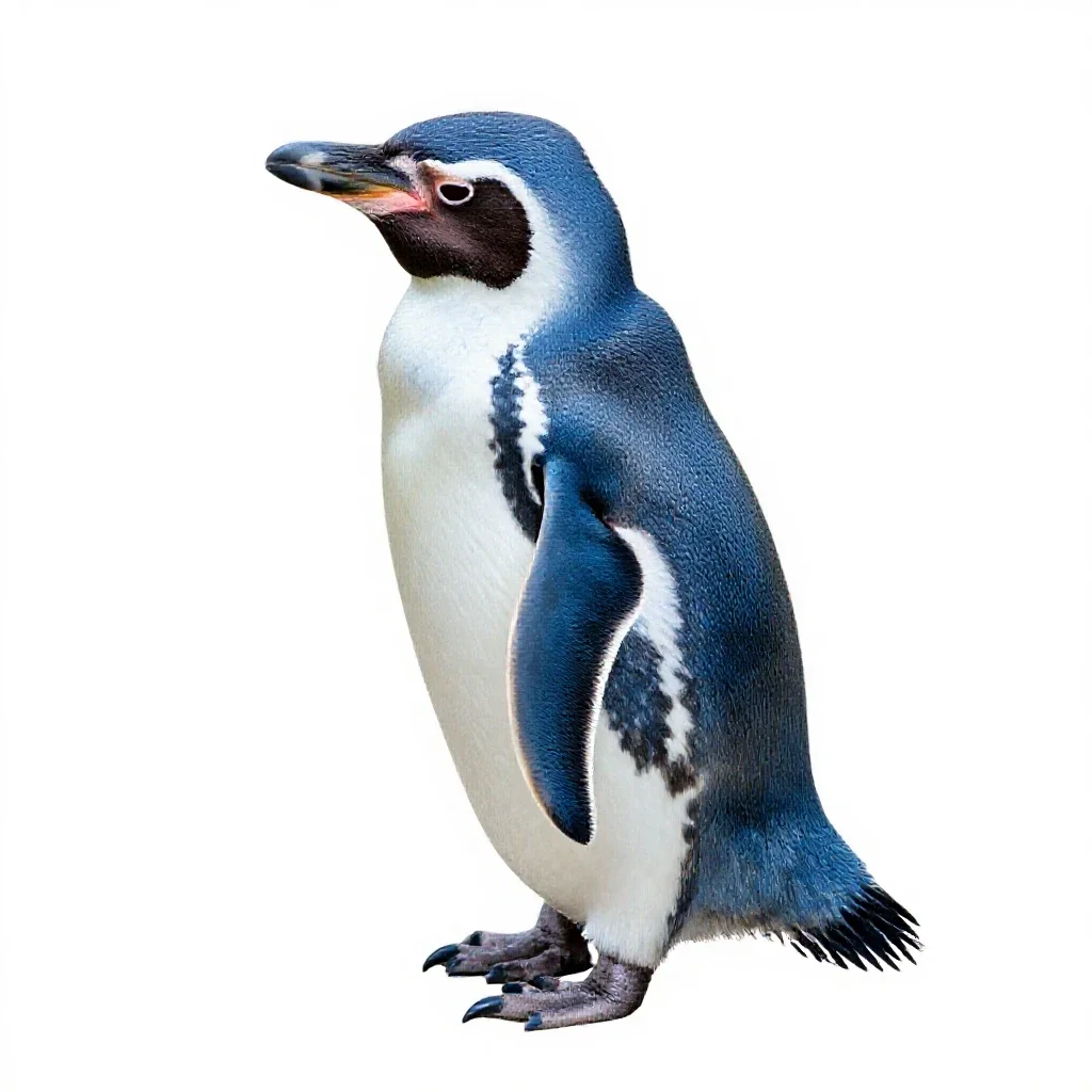 Little blue penguin isolated on a white background