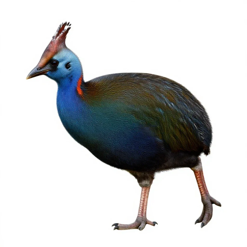 Takahe isolated on a white background