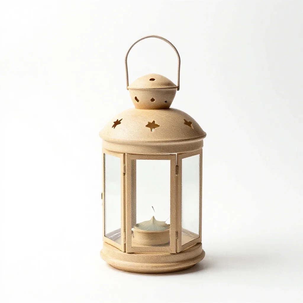 Matariki star lantern isolated on a white background