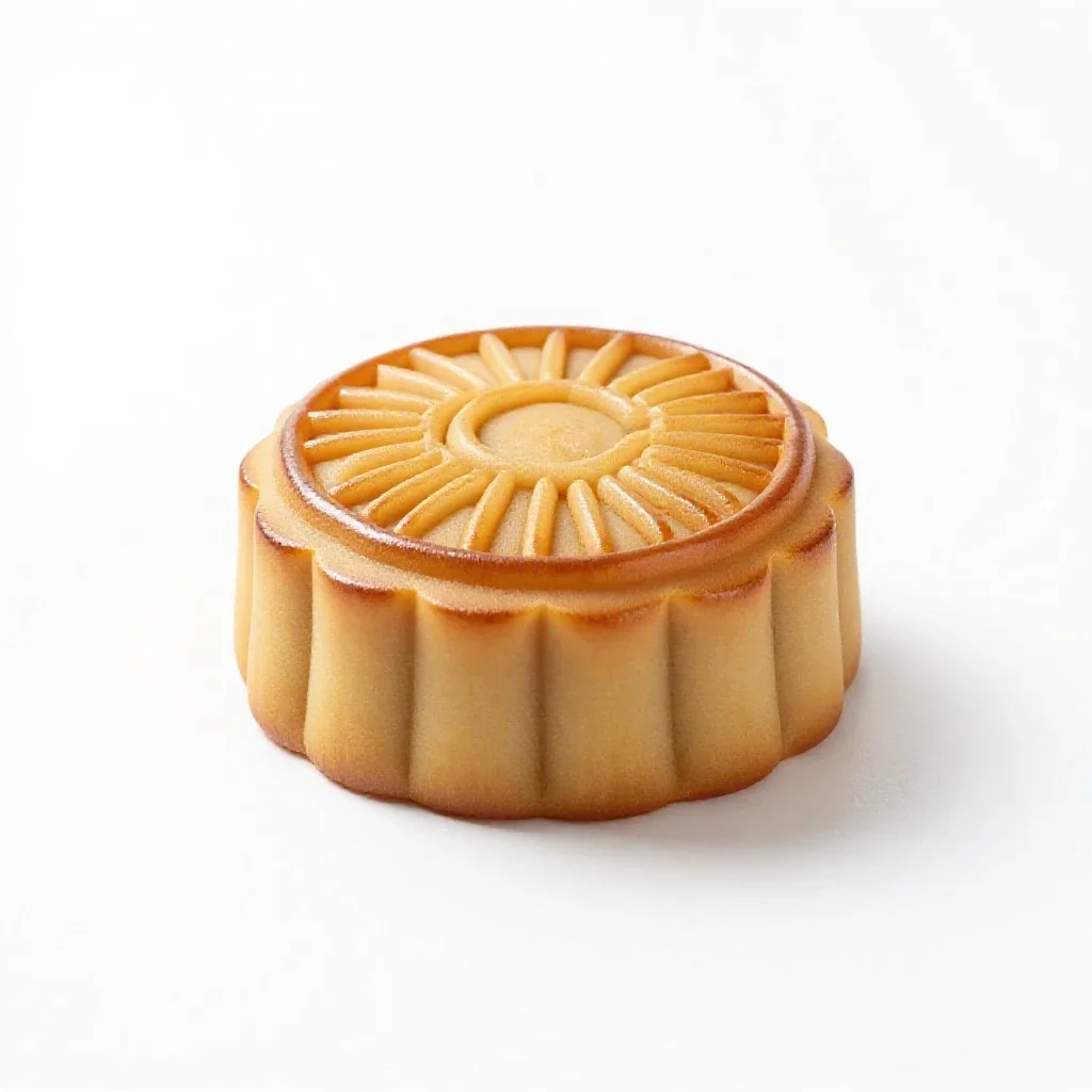 Mooncake mould isolated on a white background