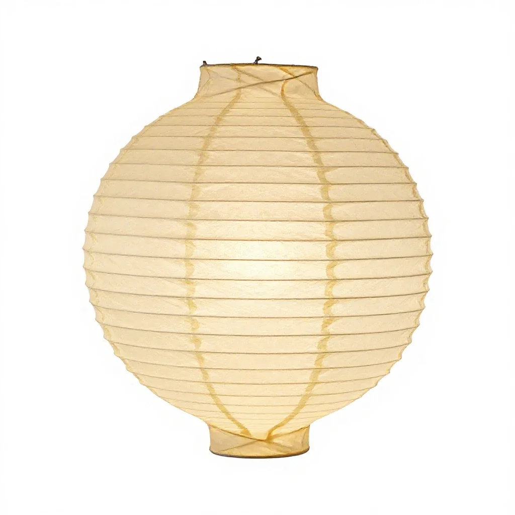 Paper lantern for a festival isolated on a white background
