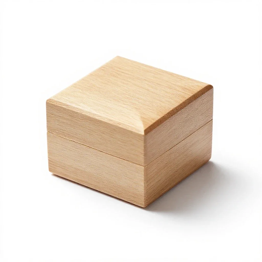 Wedding ring box isolated on a white background