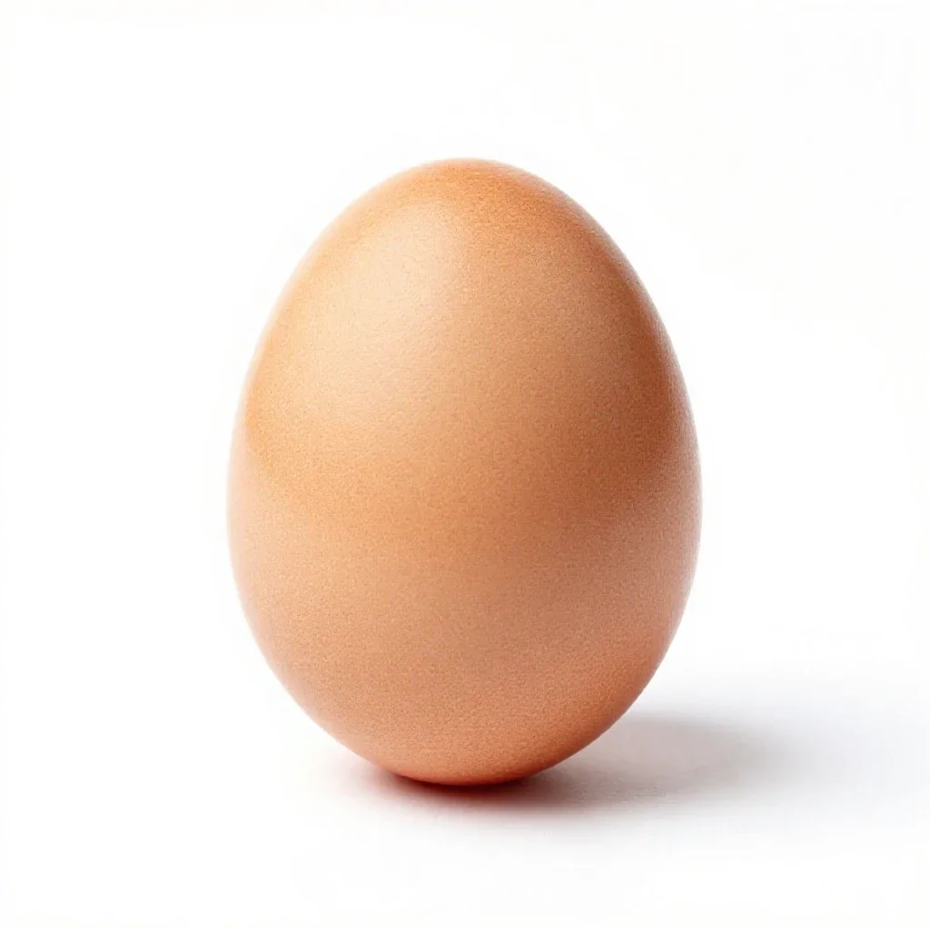 Easter egg painted isolated on a white background