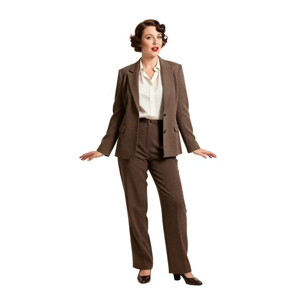 1920s jazz singer isolated on a white background