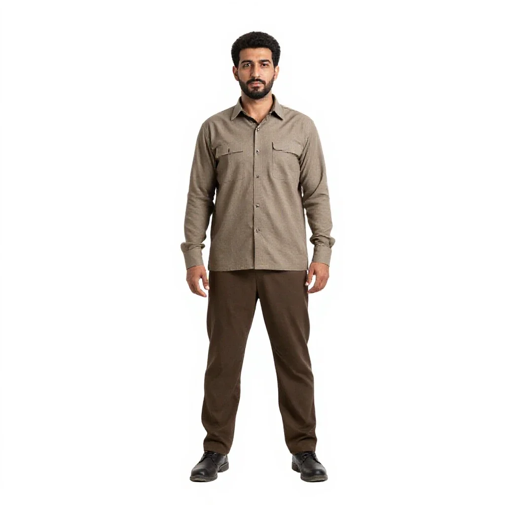 Persian archer isolated on a white background