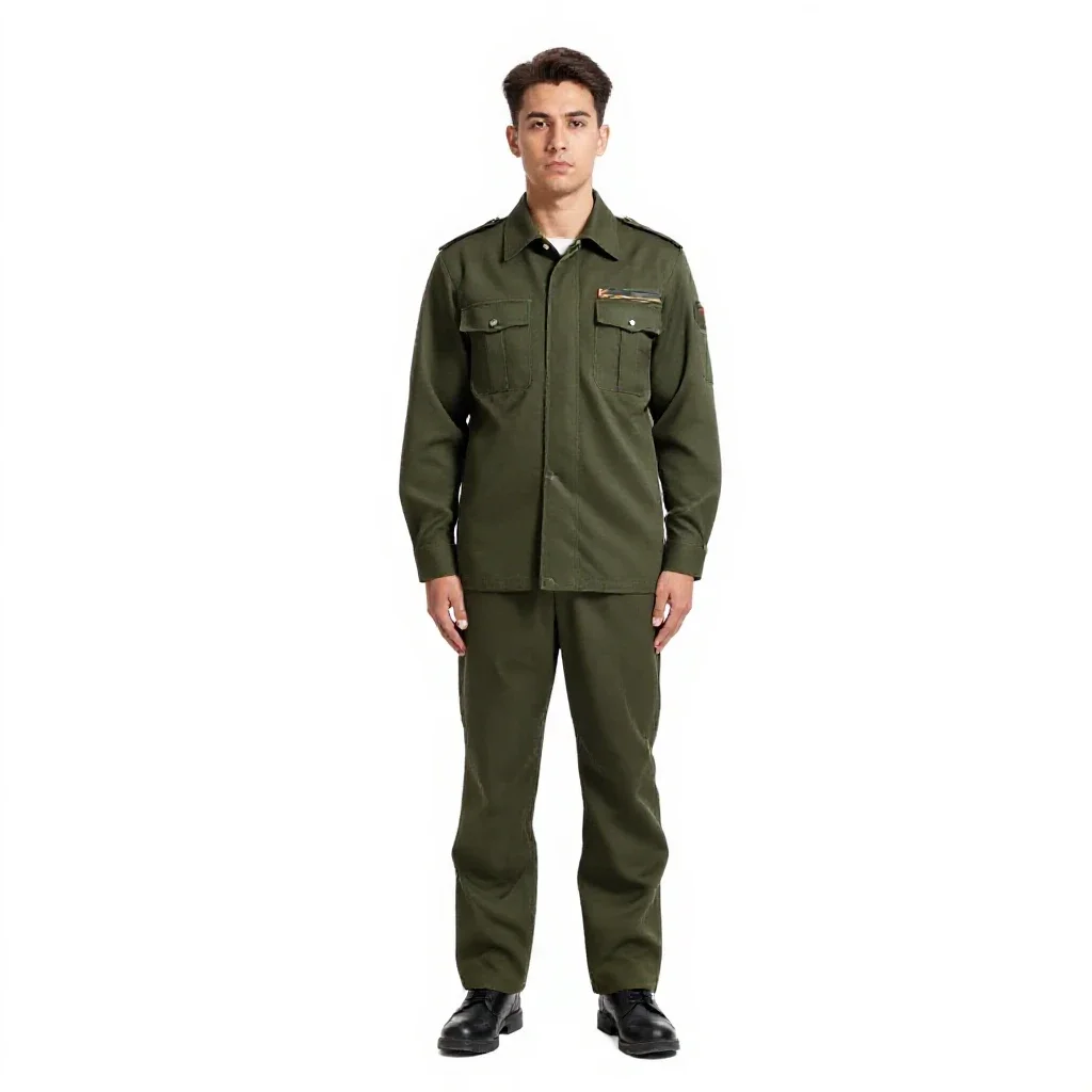 Station quartermaster isolated on a white background