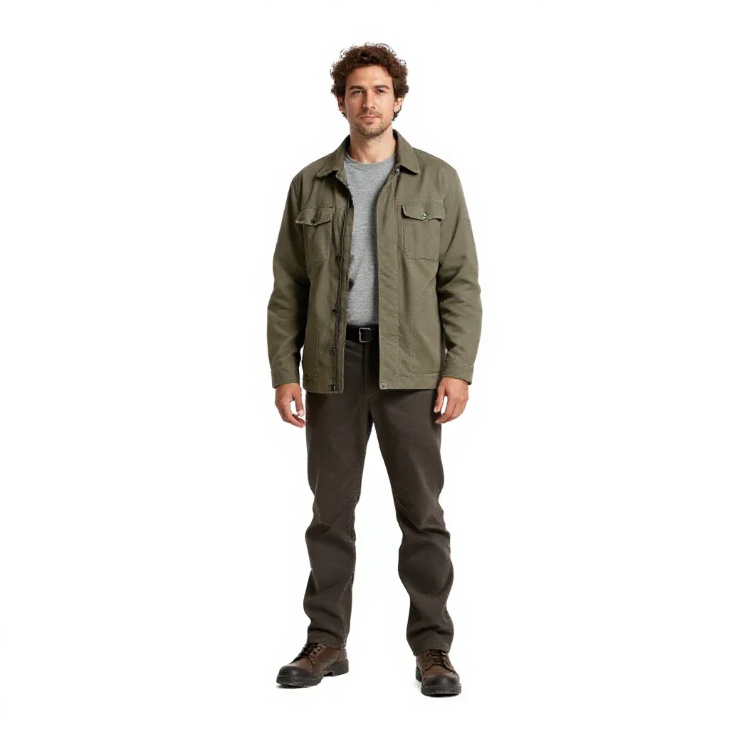 Terraforming botanist isolated on a white background