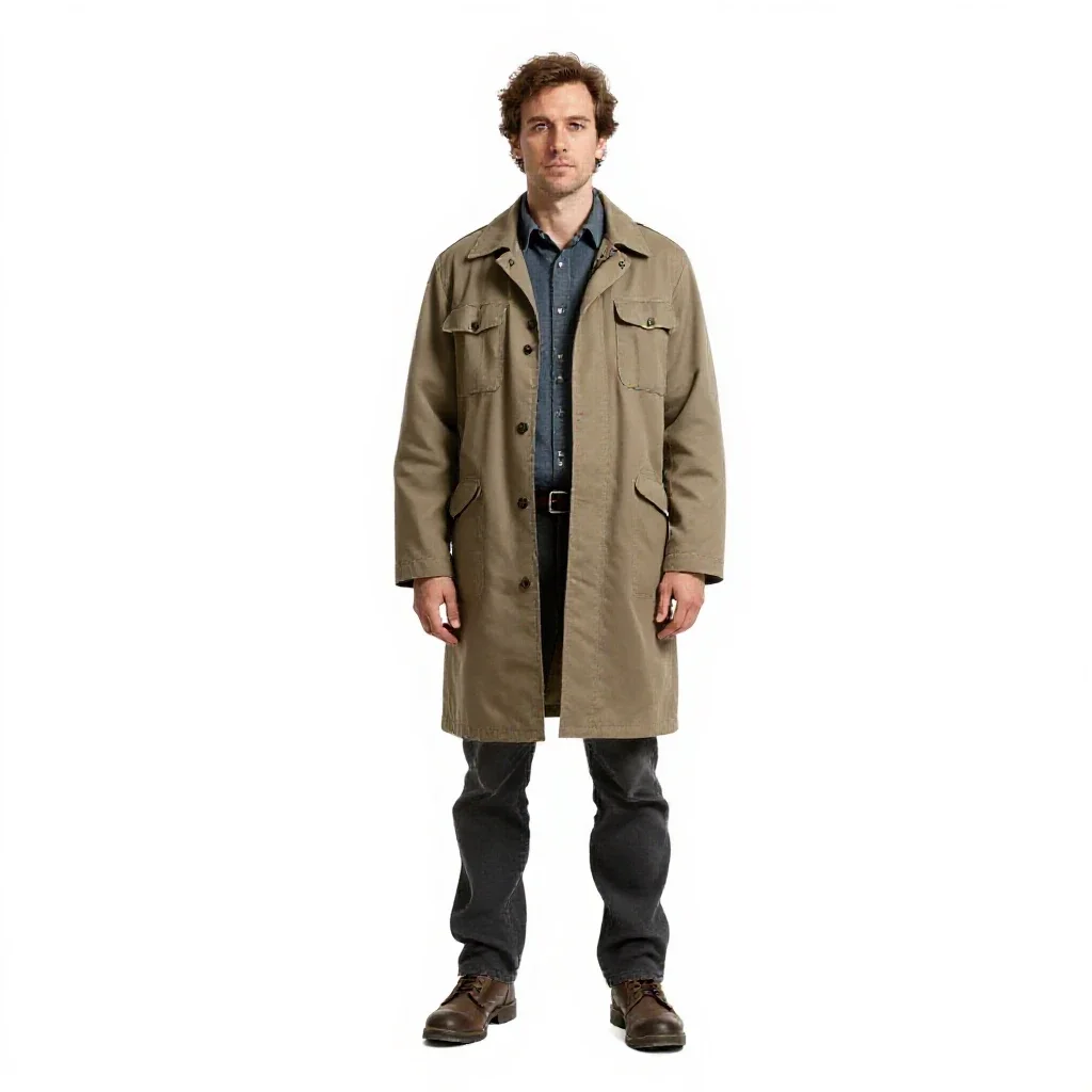 Xenoarchaeologist with a sample case isolated on a white background