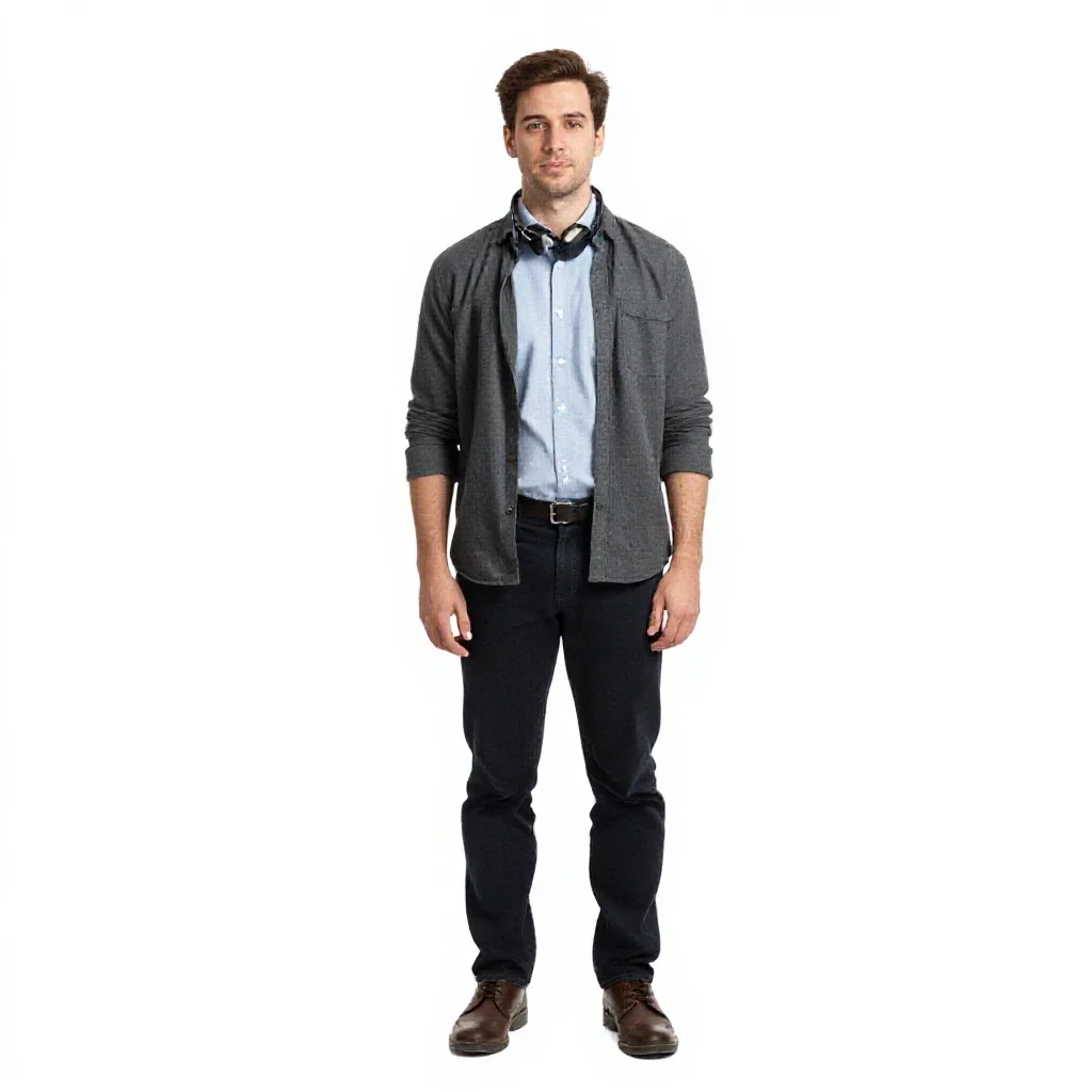Xenolinguist with a translator collar isolated on a white background
