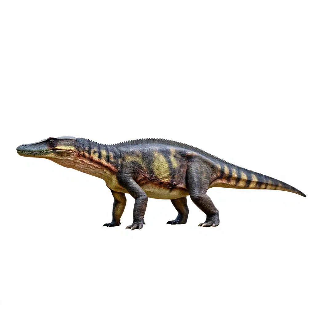 Mosasaurus isolated on a white background