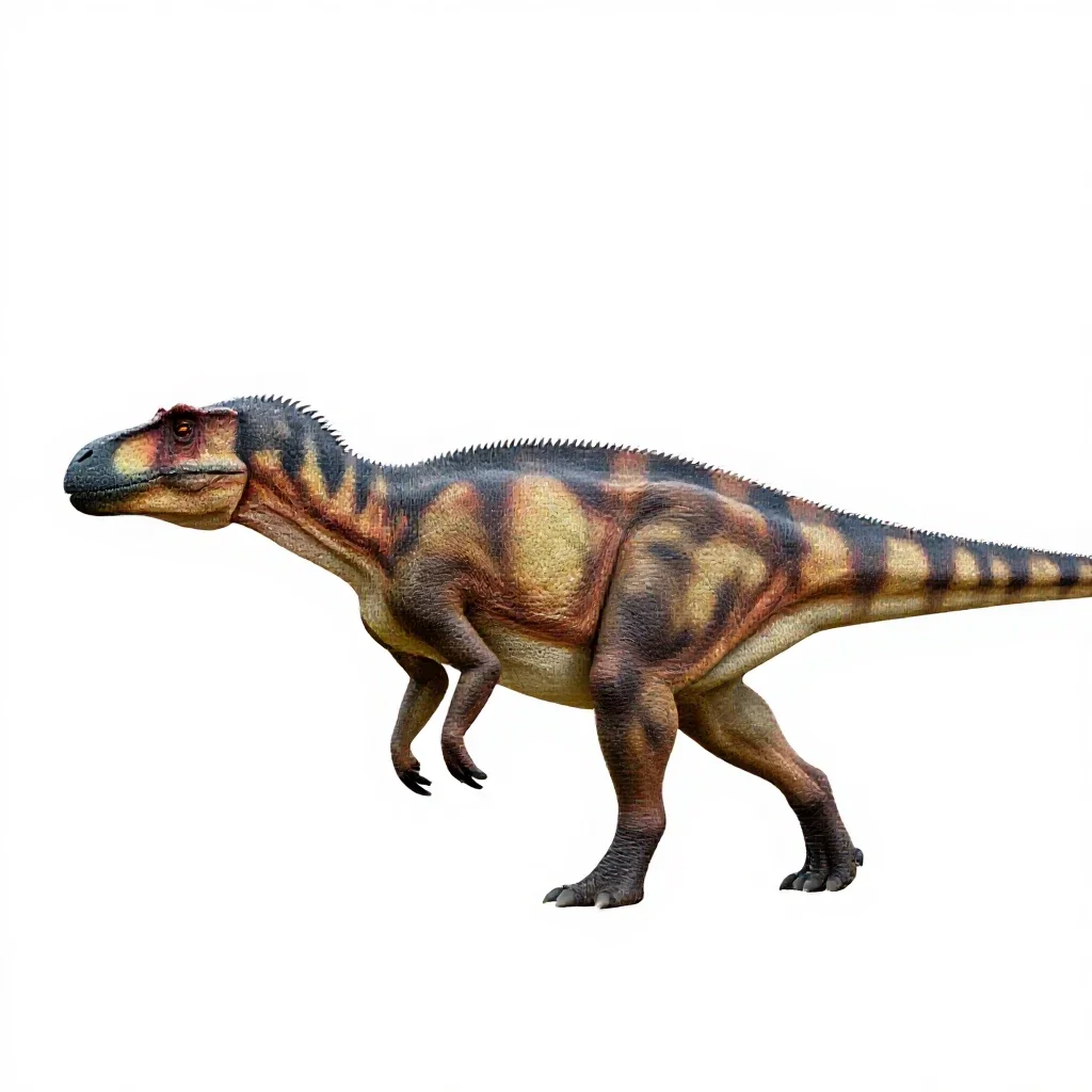 Pachycephalosaurus isolated on a white background