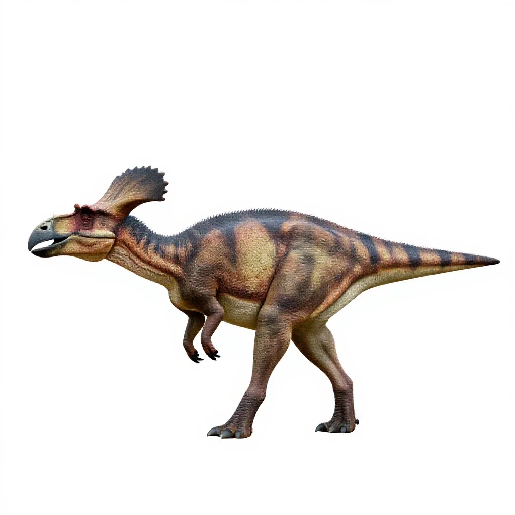 Parasaurolophus isolated on a white background