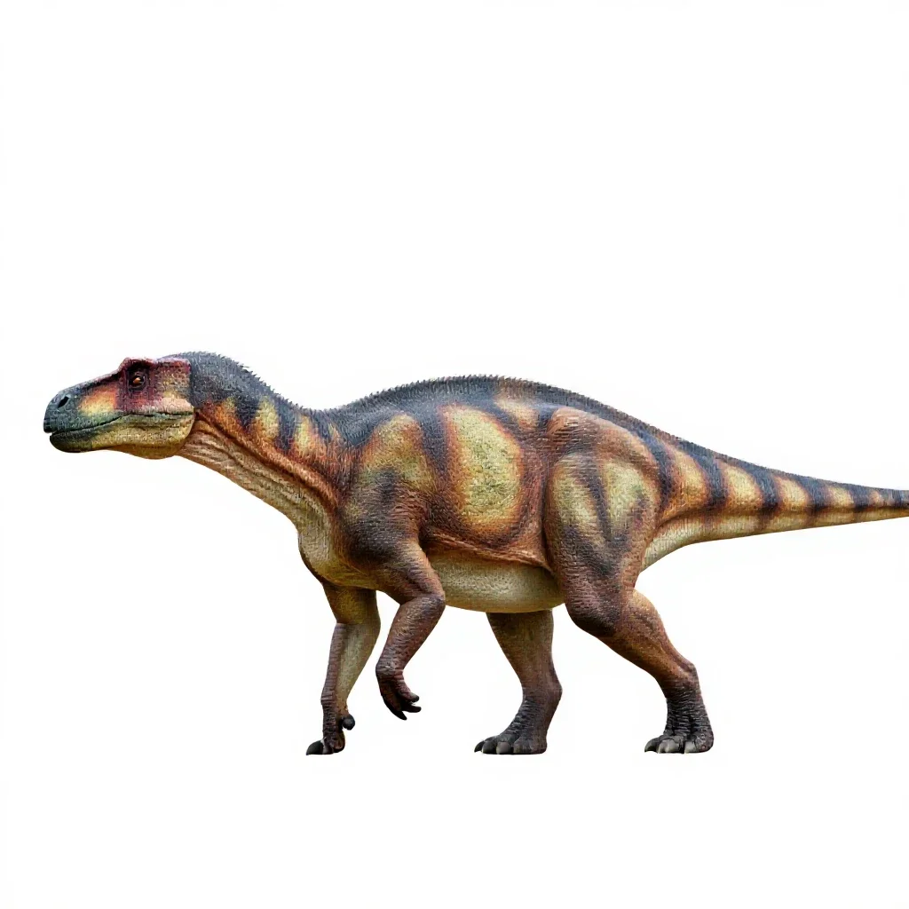 Therizinosaurus isolated on a white background