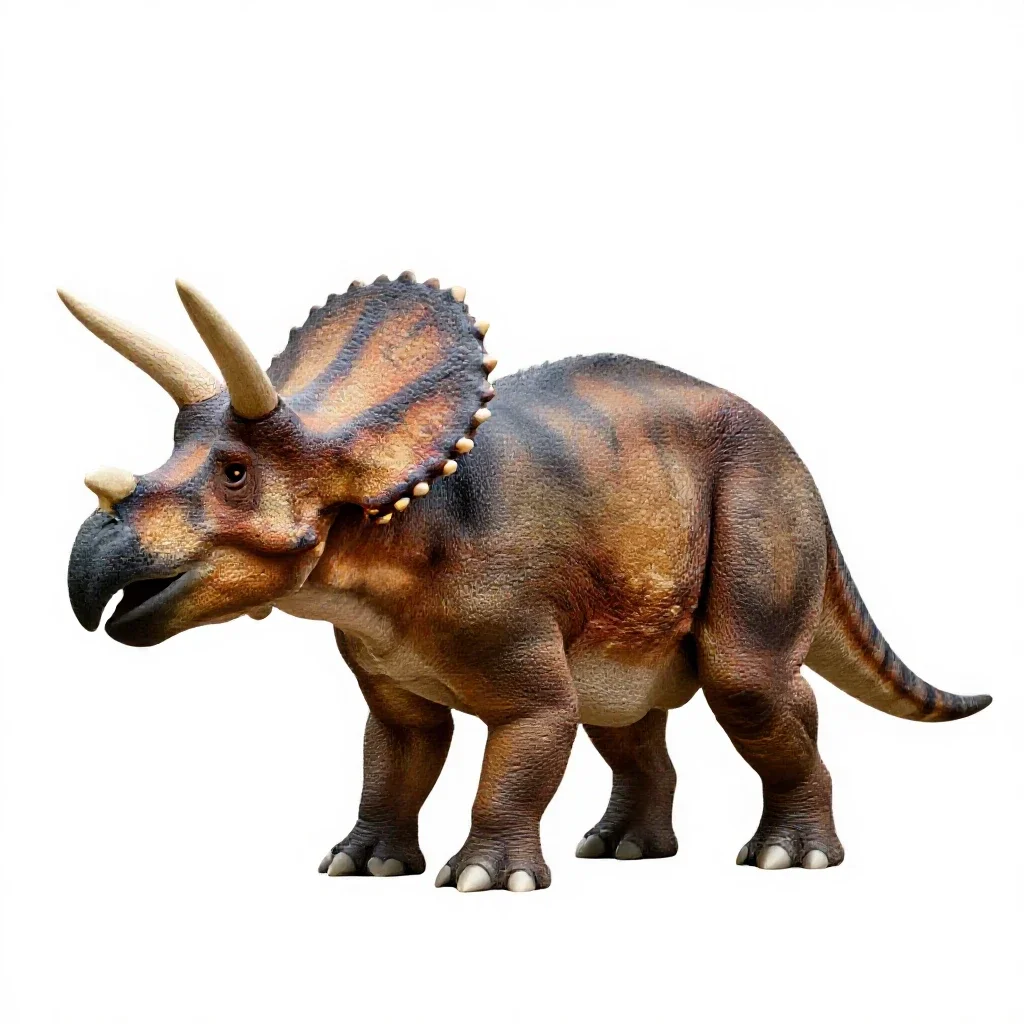Triceratops isolated on a white background