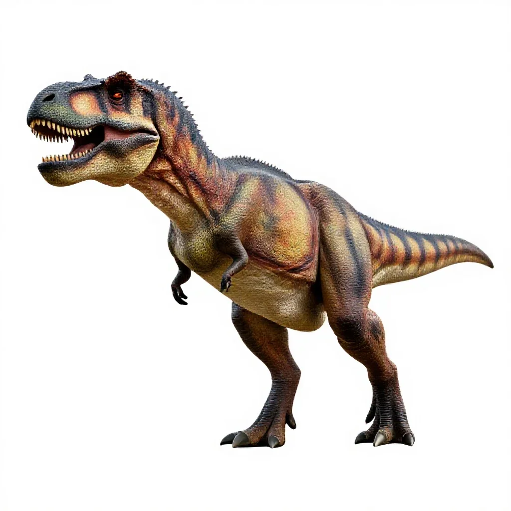 Tyrannosaurus rex isolated on a white background