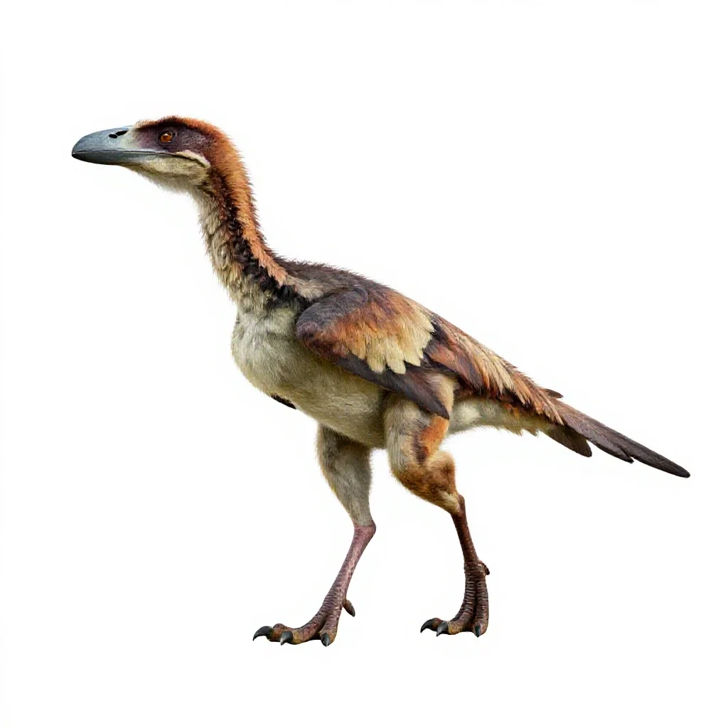 Archaeopteryx isolated on a white background