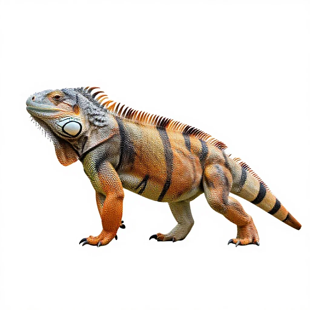 Iguanodon isolated on a white background