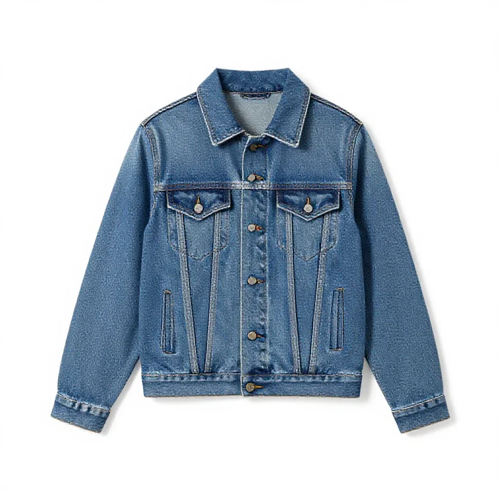 Denim jacket isolated on a white background