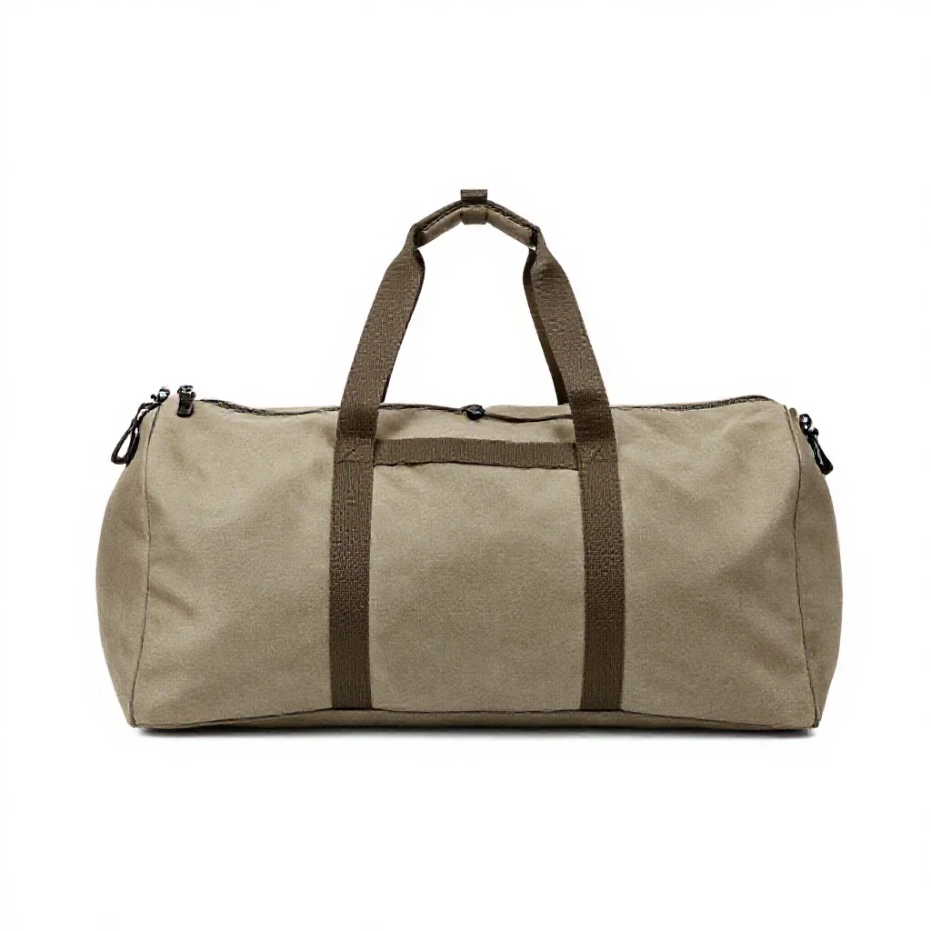 Duffel bag isolated on a white background