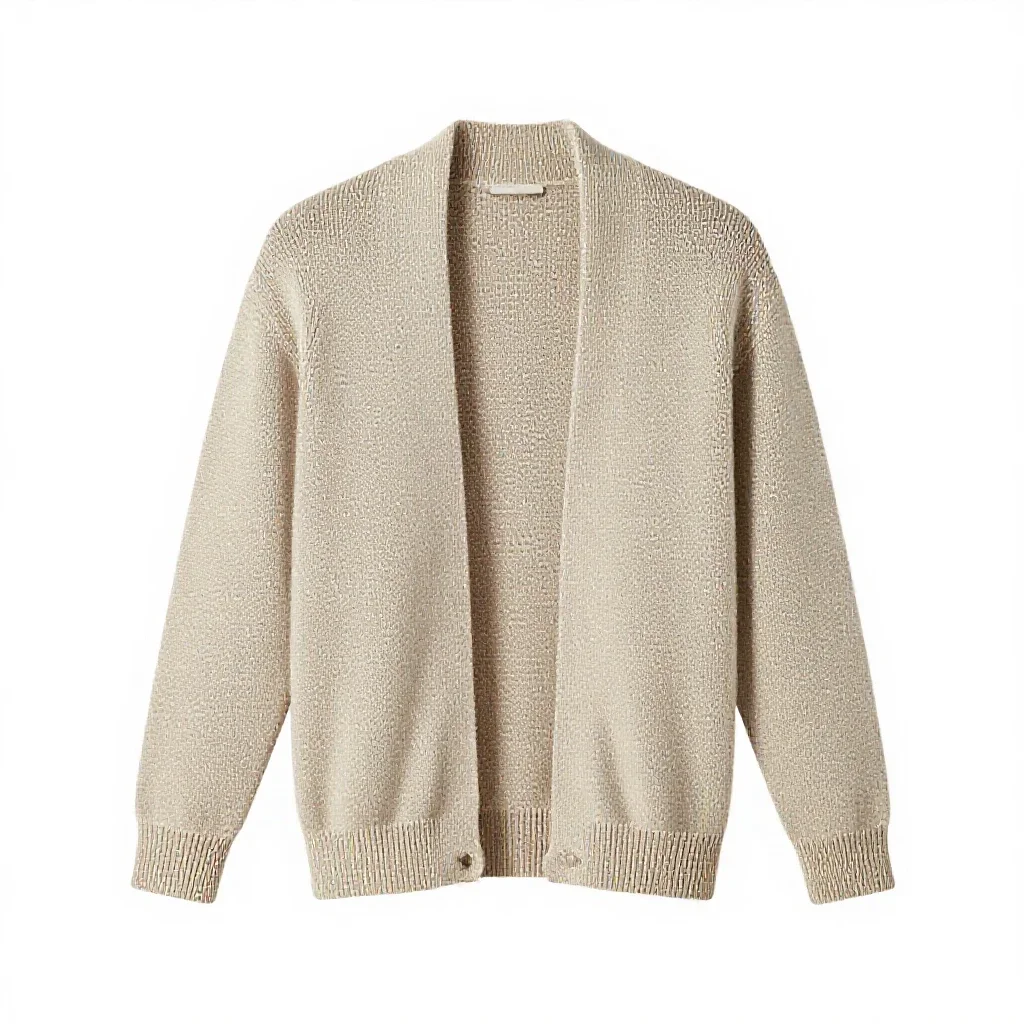 Knitted cardigan isolated on a white background