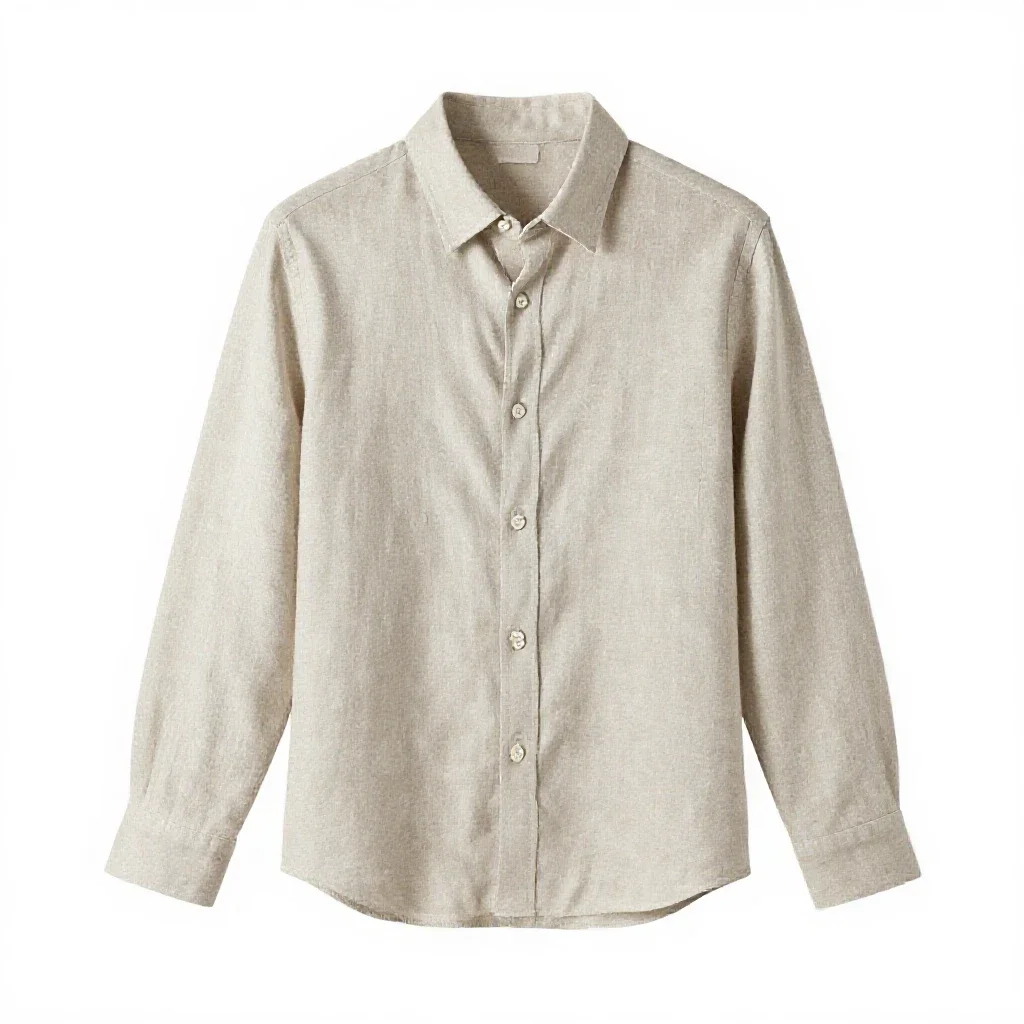 Linen shirt isolated on a white background