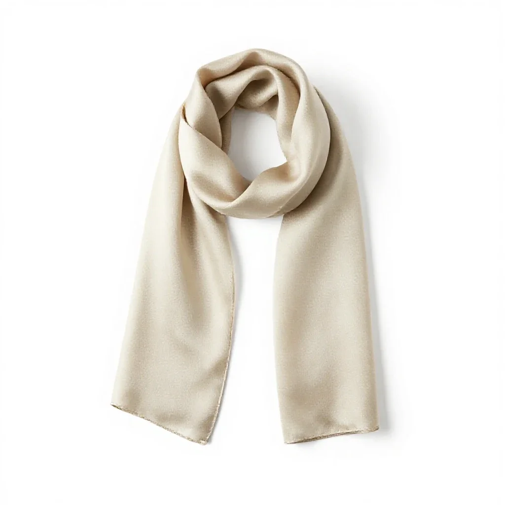 Silk scarf isolated on a white background