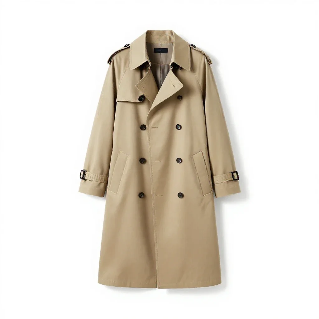 Trench coat isolated on a white background