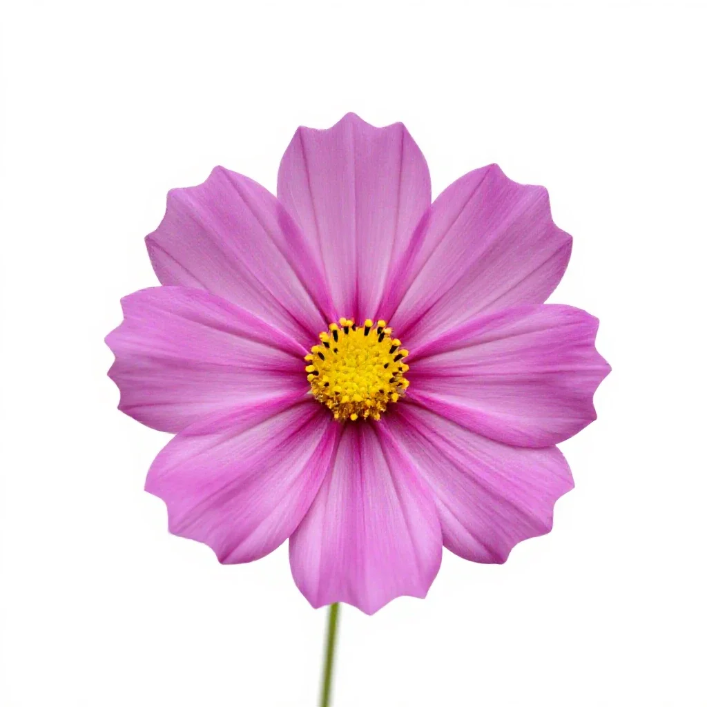 Cosmos flower isolated on a white background