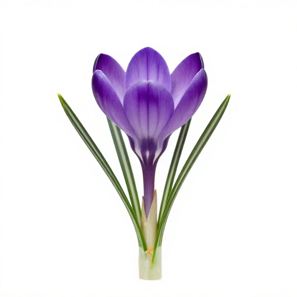 Crocus isolated on a white background