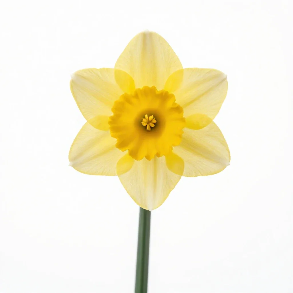 Daffodil isolated on a white background