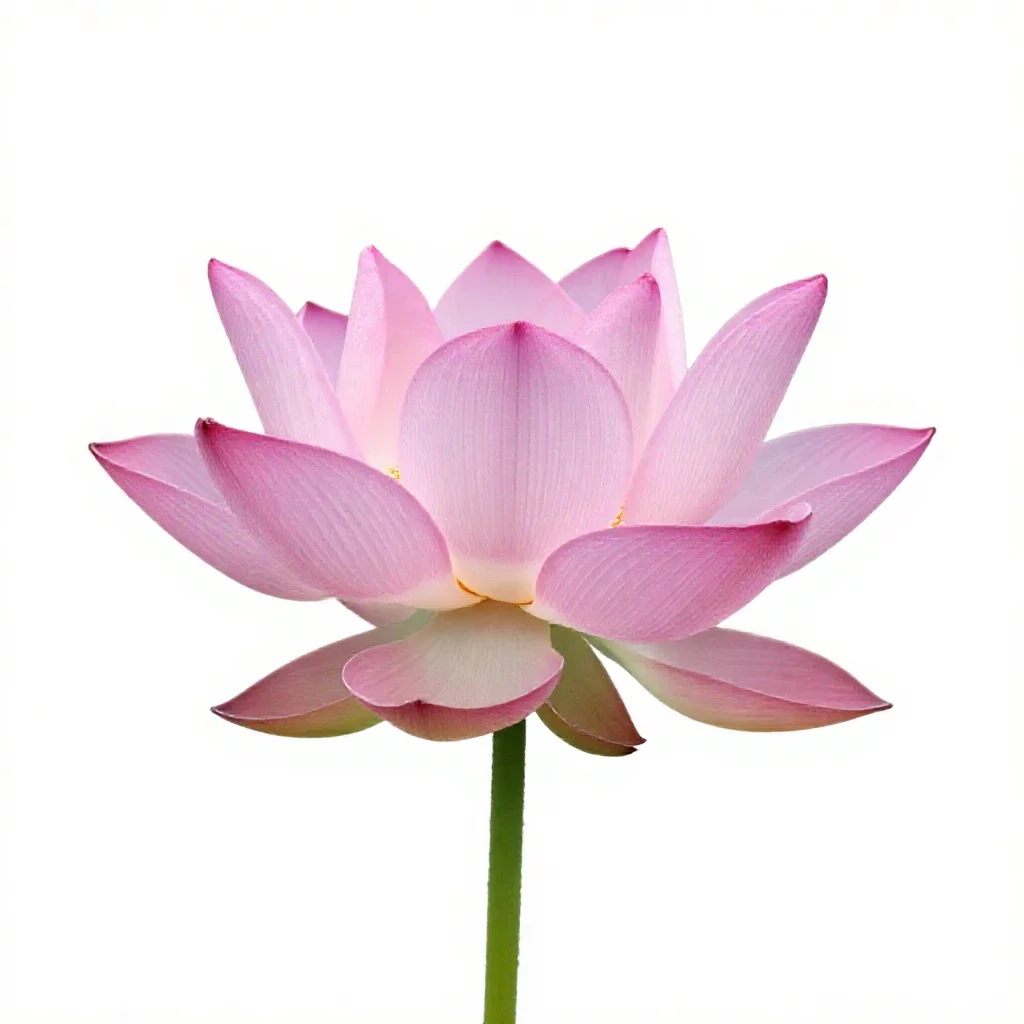 Lotus flower isolated on a white background